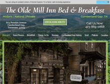 Tablet Screenshot of oldemillinnbnb.com